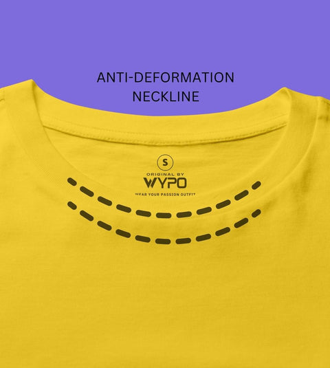WYPO Premium Quality T-Shirt for Man for Summer - Crewneck, Yellow