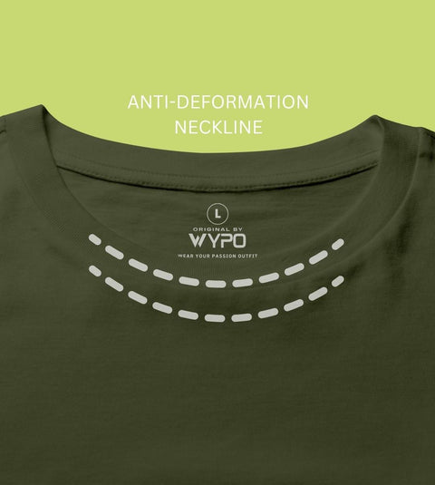 WYPO Premium Quality T-Shirt for Man for Summer - Crewneck,Olive Green