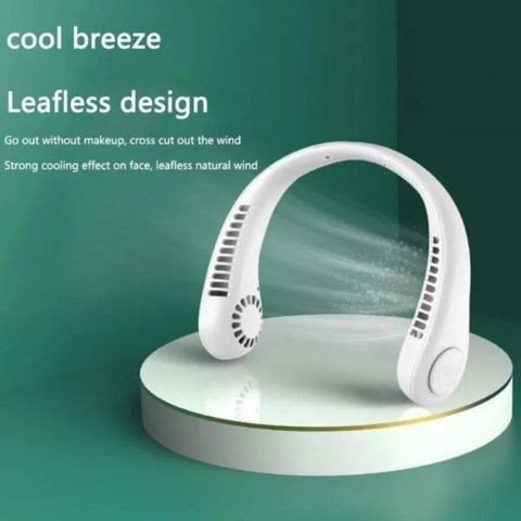 Rechargeable Bladeless Neck Fan - 1 Pc Lightweight and Portable Cooling Solution